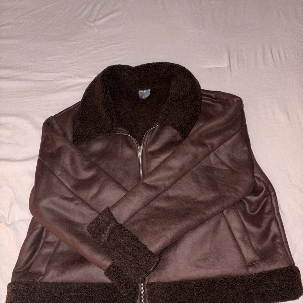 ARULA Brown Leather Jacket